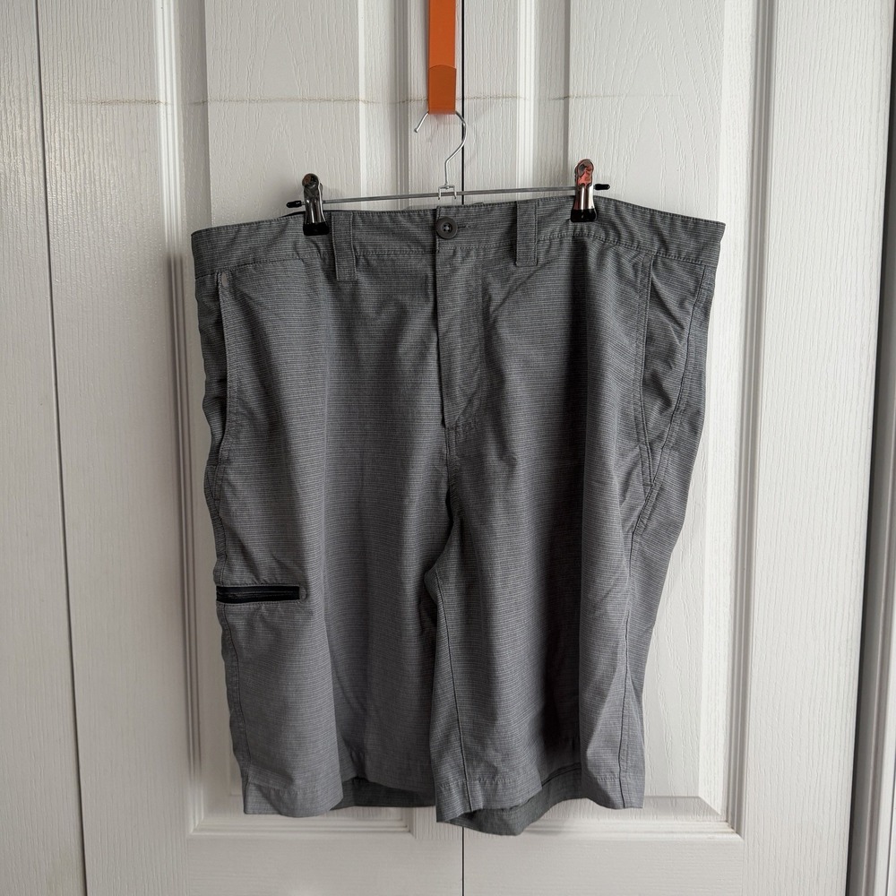 Flag & Anthem Made Flex Gray Chino Golf Shorts Men's Size 36 Preppy Travel